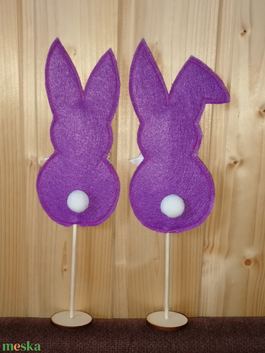 Asztaldísz - Lila nyuszik - otthon & életmód - dekoráció - asztal és polc dekoráció - asztaldísz - Meska.hu