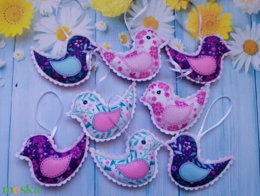 Húsvéti dísz - madárka - otthon & életmód - dekoráció - fali és függő dekoráció - függődísz - Meska.hu