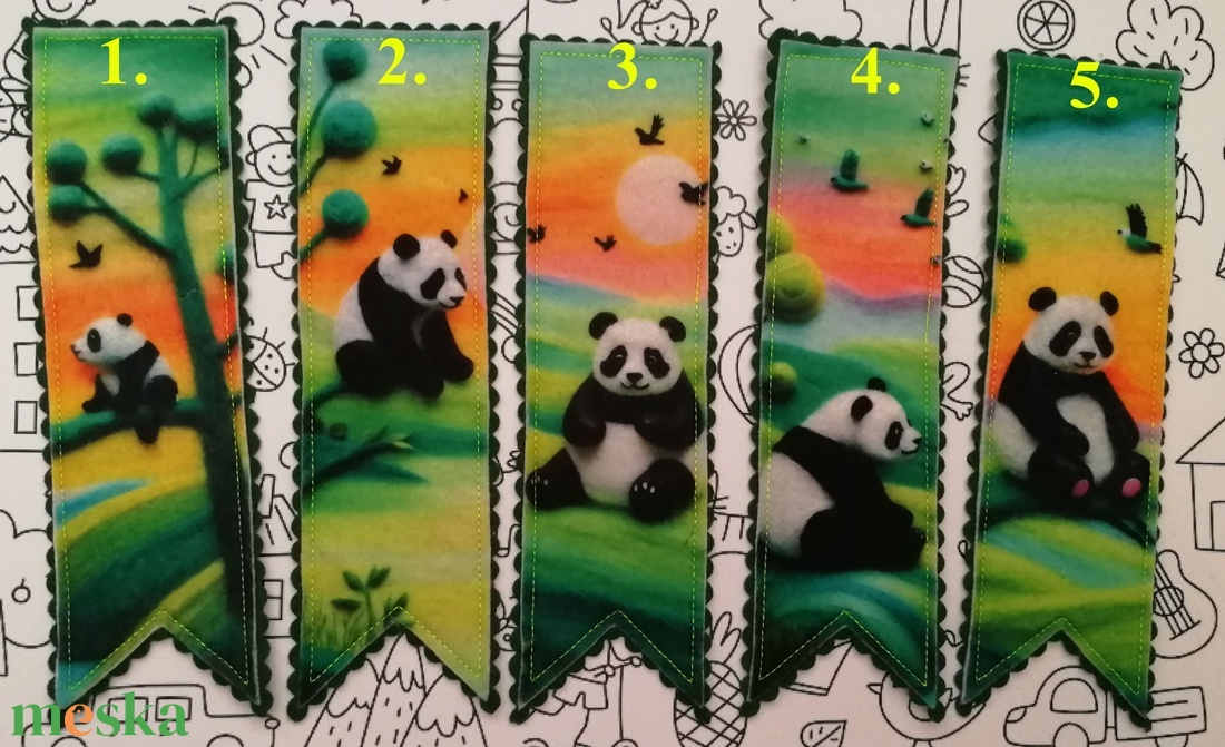 Könyvjelző - Panda - könyv & zene - könyvjelző - Meska.hu Könyvjelző - Panda - könyv & zene - könyvjelző - Meska.hu