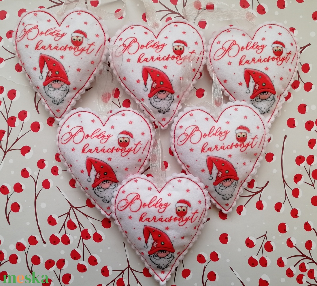 Karácsonyfadísz - Boldog karácsonyt - manós - karácsony - karácsonyi lakásdekoráció - karácsonyfadíszek - Meska.hu