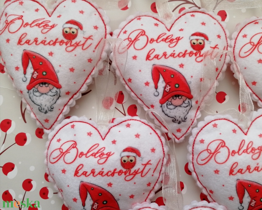 Karácsonyfadísz - Boldog karácsonyt - manós - karácsony - karácsonyi lakásdekoráció - karácsonyfadíszek - Meska.hu