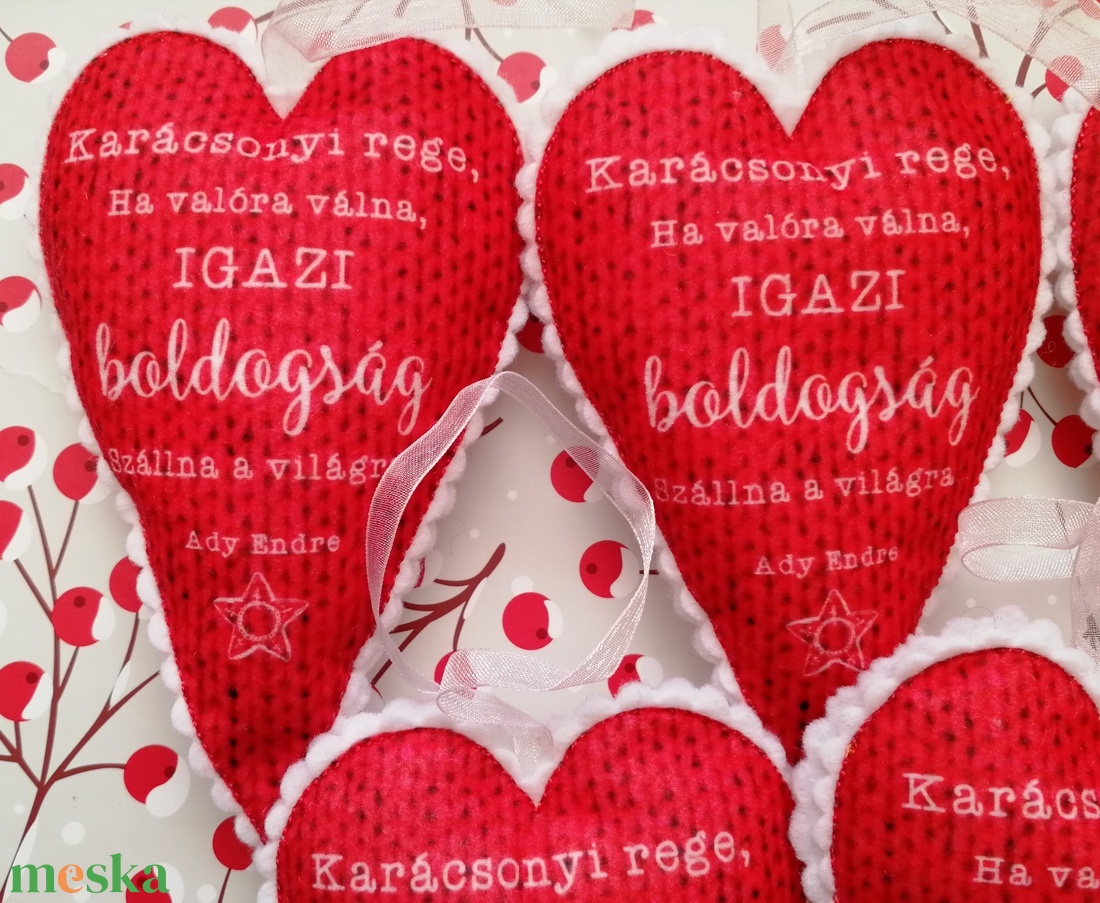 Karácsonyfadísz - Ady idézet - karácsony - karácsonyi lakásdekoráció - karácsonyfadíszek - Meska.hu