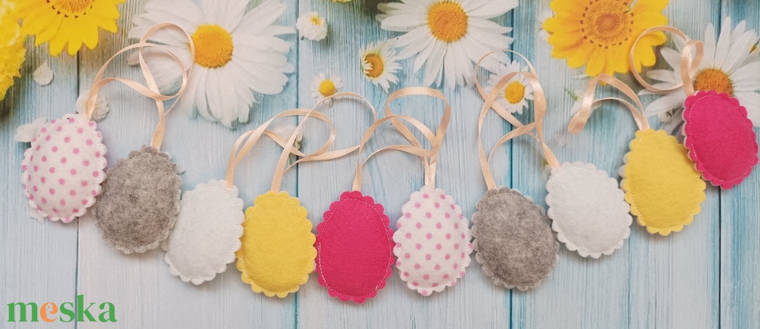 Húsvéti dísz - pöttyös tojik - otthon & életmód - dekoráció - fali és függő dekoráció - függődísz - Meska.hu