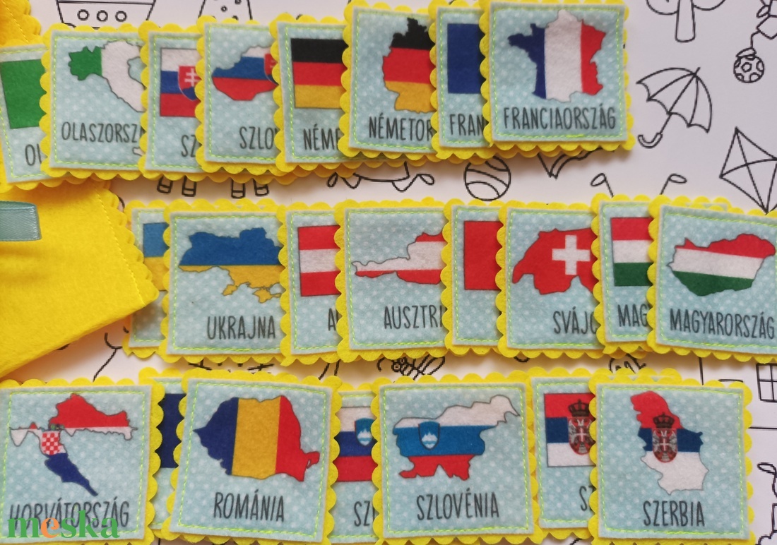 Memória játék - ország+zászló - játék & sport - készségfejlesztő és logikai játék - memória játékok - Meska.hu Memória játék - ország+zászló - játék & sport - készségfejlesztő és logikai játék - memória játékok - Meska.hu