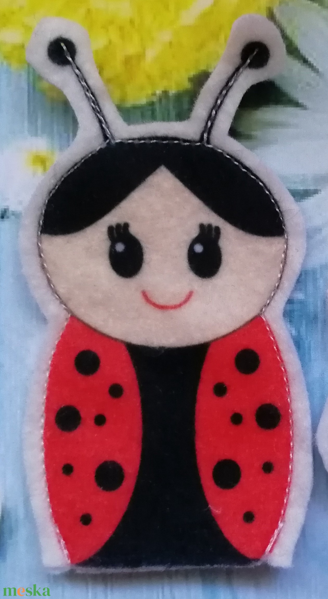 Ujjbáb - Katicacsapat Emiliának - játék & sport - bábok - ujjbáb - Meska.hu