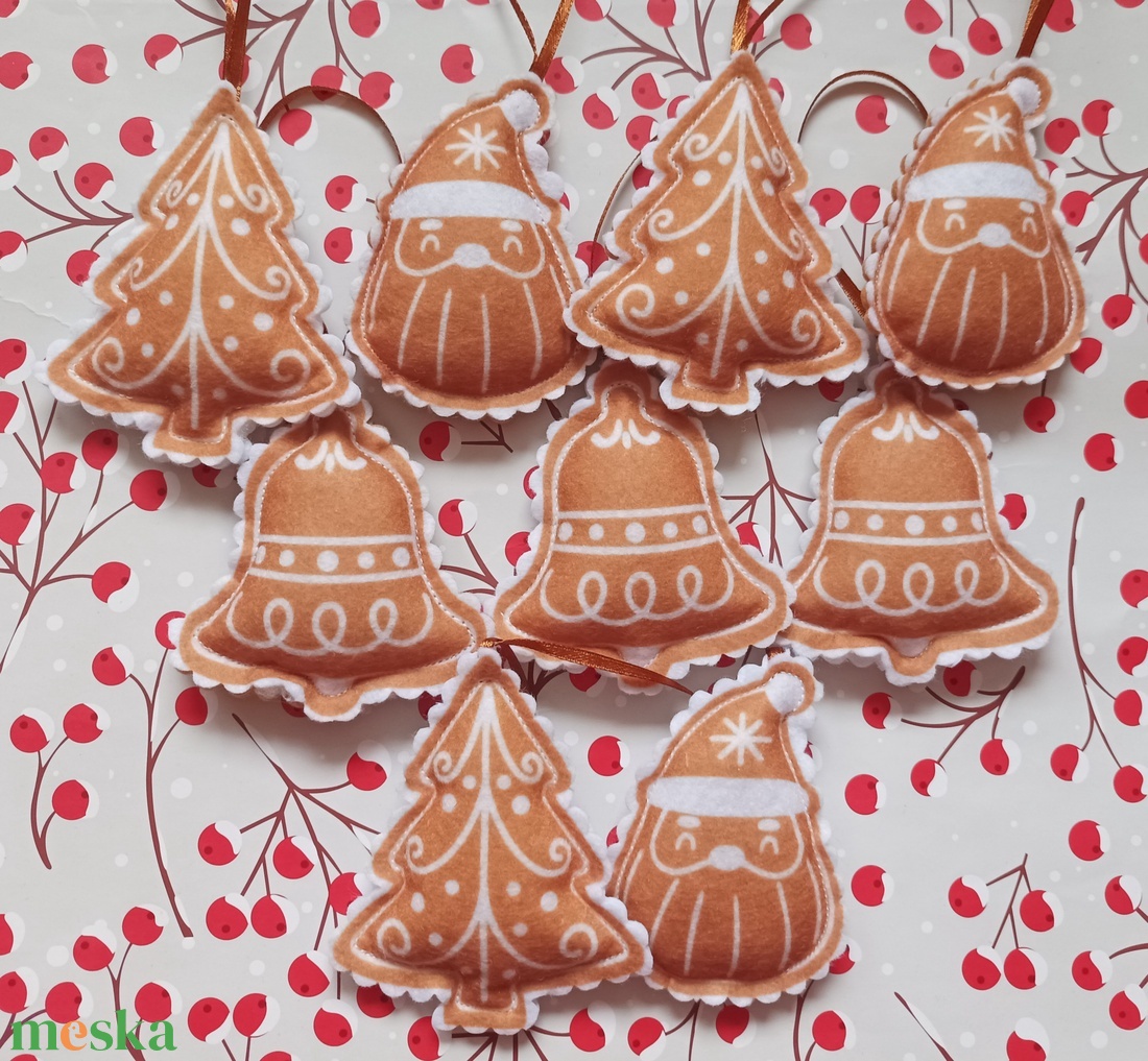 Karácsonyfadísz - Mézeskalács - karácsony - karácsonyi lakásdekoráció - karácsonyfadíszek - Meska.hu