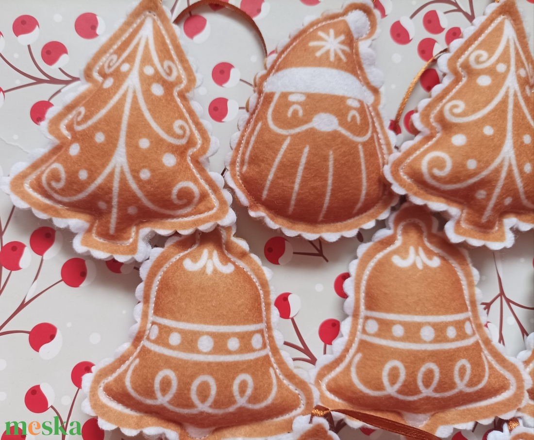 Karácsonyfadísz - Mézeskalács - karácsony - karácsonyi lakásdekoráció - karácsonyfadíszek - Meska.hu