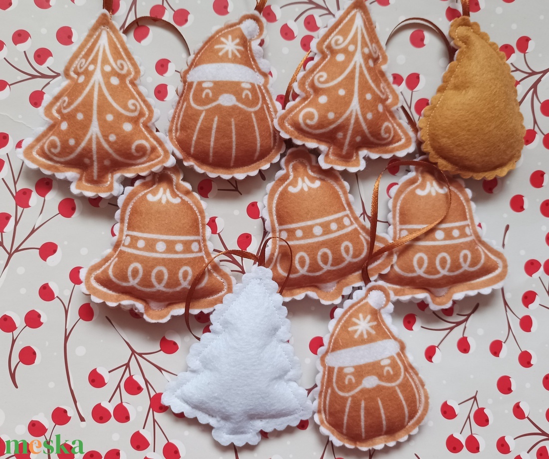Karácsonyfadísz - Mézeskalács - karácsony - karácsonyi lakásdekoráció - karácsonyfadíszek - Meska.hu