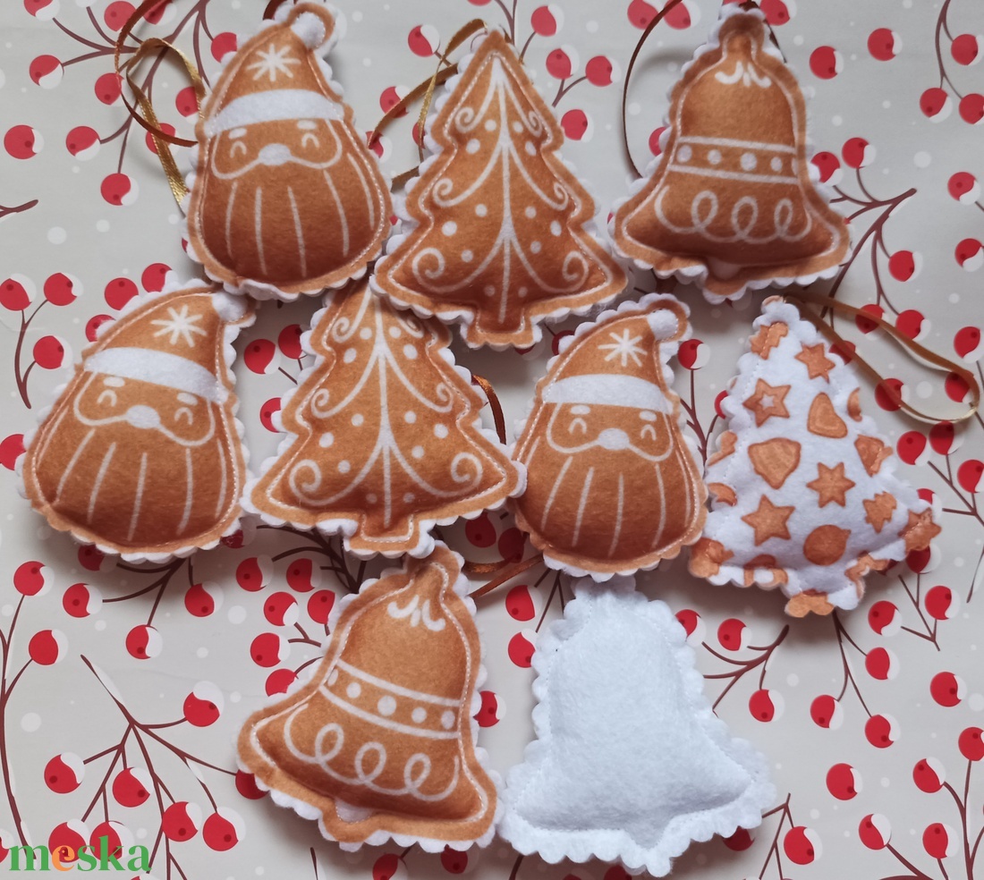 Karácsonyfadísz - Mézeskalács - karácsony - karácsonyi lakásdekoráció - karácsonyfadíszek - Meska.hu