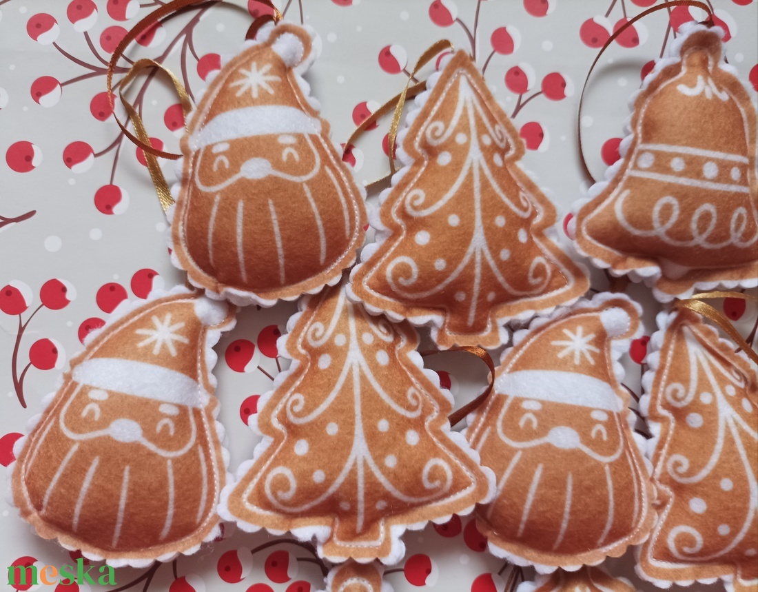 Karácsonyfadísz - Mézeskalács - karácsony - karácsonyi lakásdekoráció - karácsonyfadíszek - Meska.hu