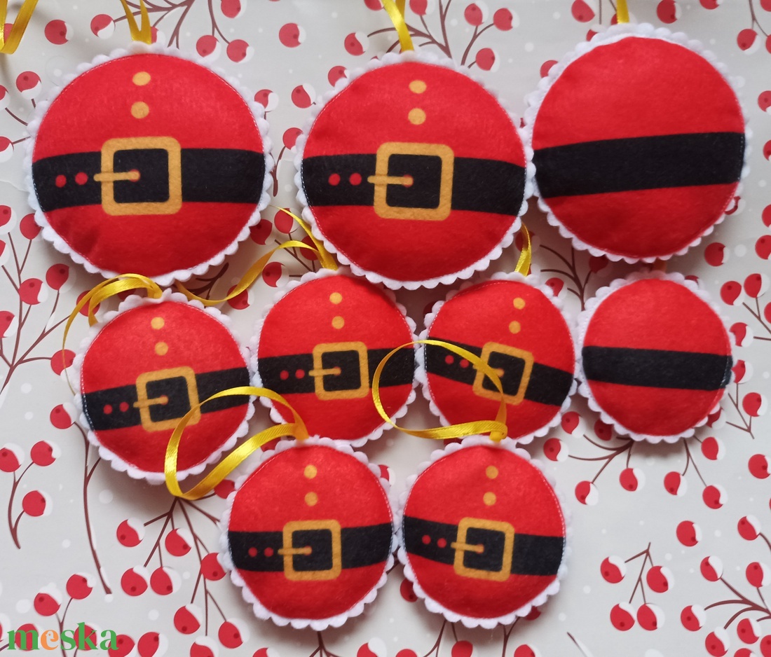 Karácsonyfadísz - Mikulás - karácsony - karácsonyi lakásdekoráció - karácsonyfadíszek - Meska.hu