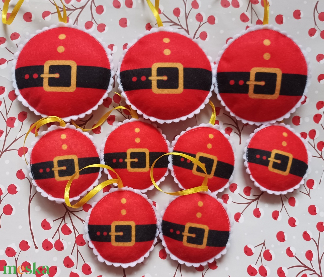 Karácsonyfadísz - Mikulás - karácsony - karácsonyi lakásdekoráció - karácsonyfadíszek - Meska.hu