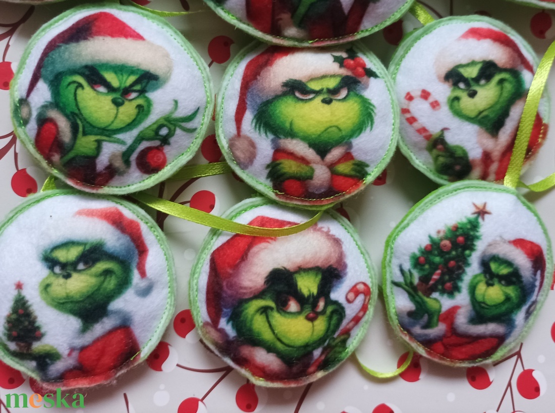 Karácsonyfadísz - Grincs - karácsony - karácsonyi lakásdekoráció - karácsonyfadíszek - Meska.hu