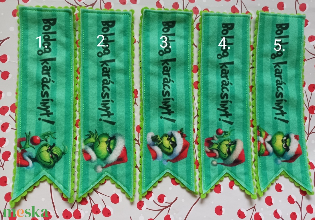 Könyvjelző - Grincs - könyv & zene - könyvjelző - Meska.hu