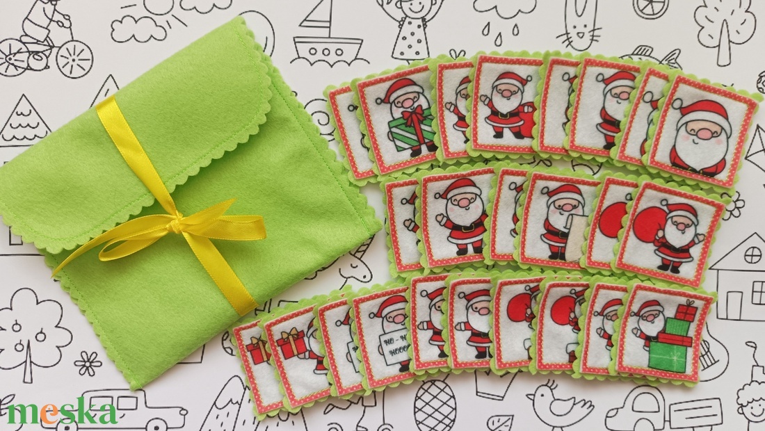 Memória játék - Mikulás - játék & sport - készségfejlesztő és logikai játék - memória játékok - Meska.hu