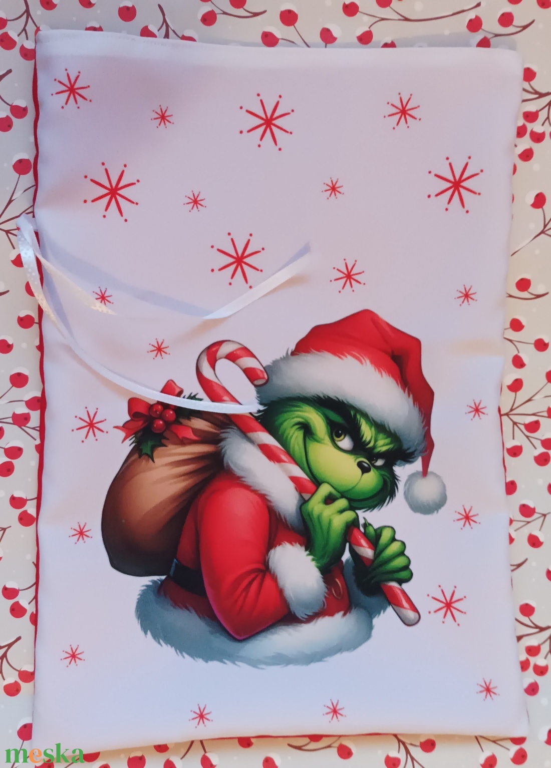 Mikulás zsák/Grincs - karácsony - mikulás - mikulás zsák - Meska.hu