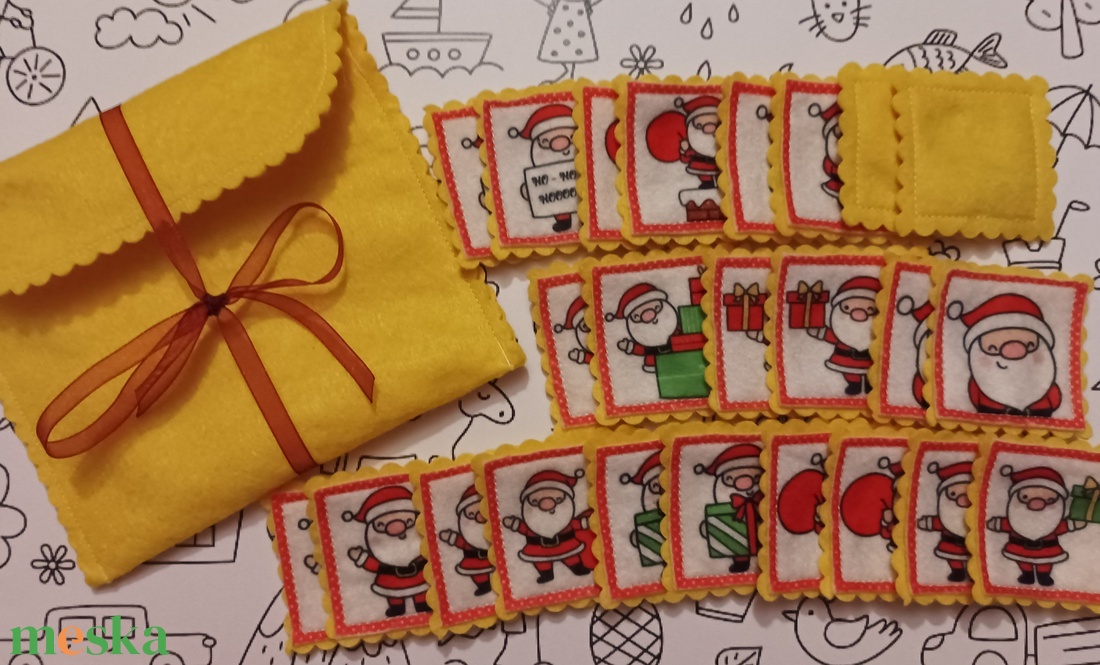 Memória játék - Mikulás - játék & sport - készségfejlesztő és logikai játék - memória játékok - Meska.hu