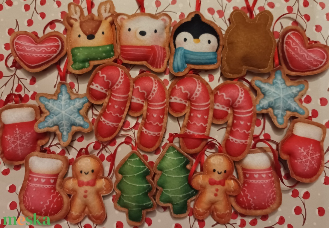 Karácsonyfadísz - Mézeskalács - karácsony - karácsonyi lakásdekoráció - karácsonyfadíszek - Meska.hu