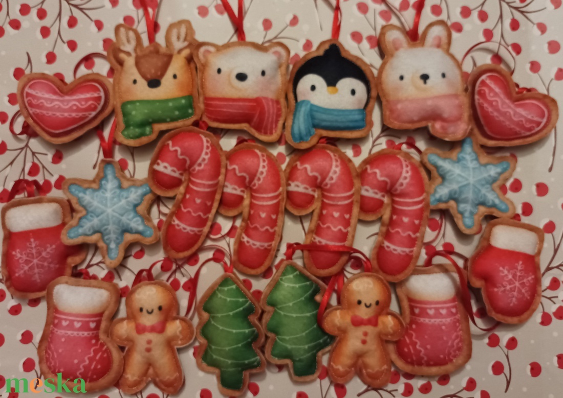 Karácsonyfadísz - Mézeskalács - karácsony - karácsonyi lakásdekoráció - karácsonyfadíszek - Meska.hu