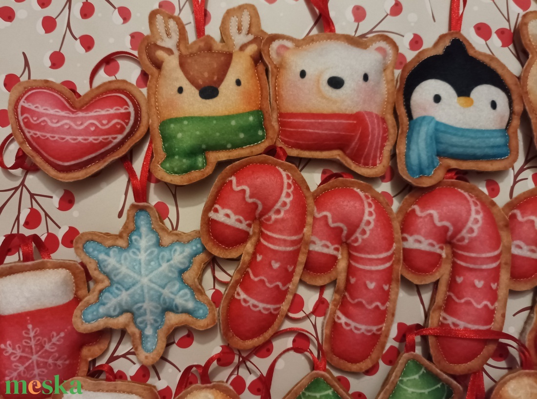 Karácsonyfadísz - Mézeskalács - karácsony - karácsonyi lakásdekoráció - karácsonyfadíszek - Meska.hu