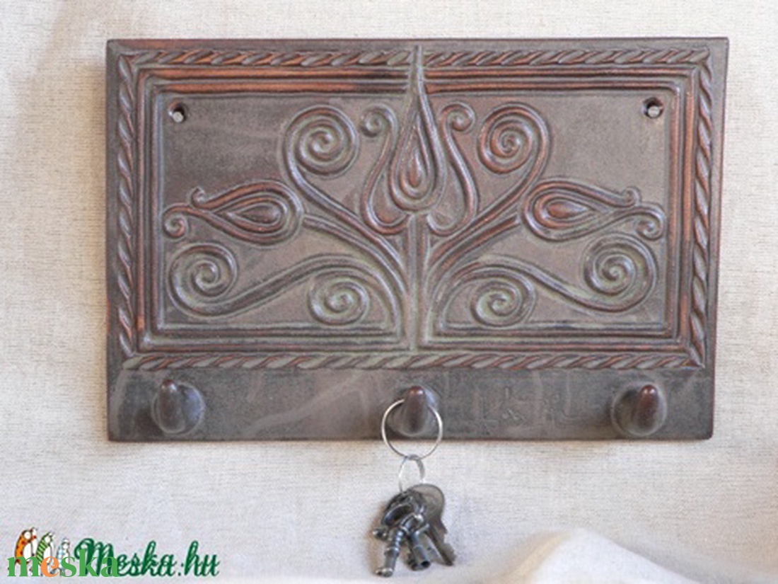 Kerámia kulcstartó - otthon & életmód - dekoráció - fali és függő dekoráció - fali kulcstartó - Meska.hu