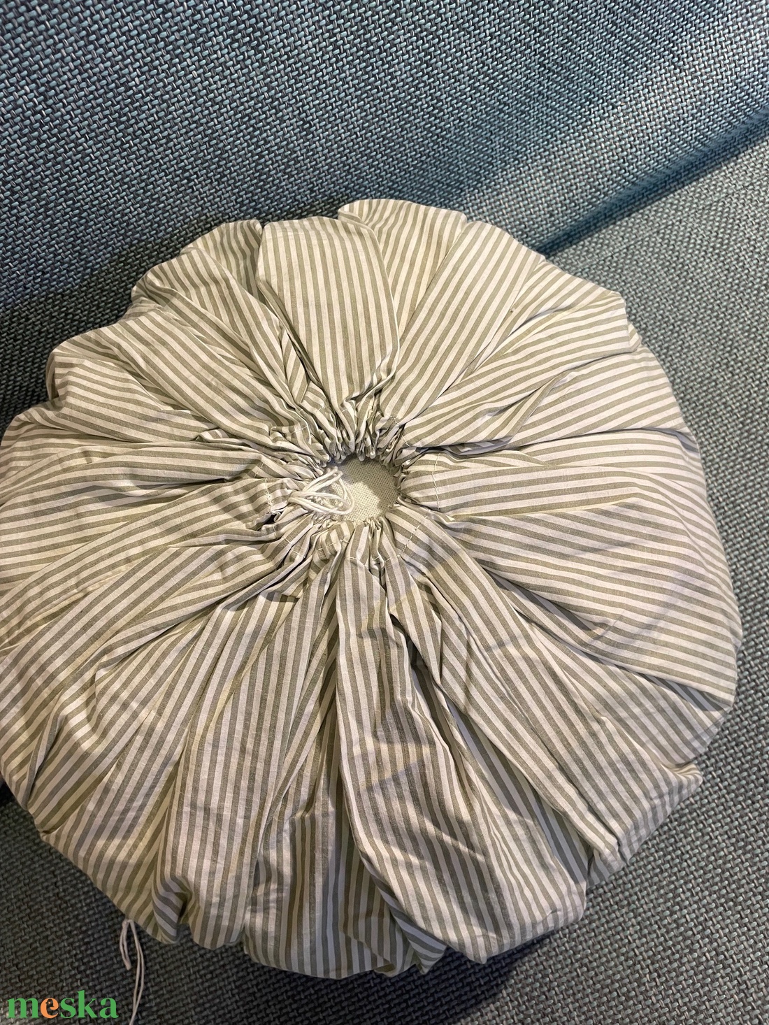 Vintage csipkés romantikus csíkos díszpárna - otthon & életmód - lakástextil - párna & párnahuzat - díszpárna (belsővel együtt) - Meska.hu