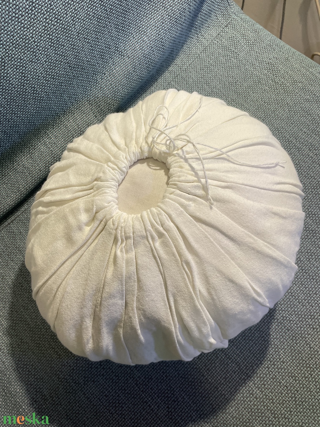 Vintage csipkés romantikus fehér díszpárna - otthon & életmód - lakástextil - párna & párnahuzat - díszpárna (belsővel együtt) - Meska.hu