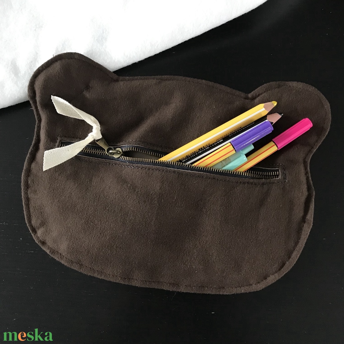 Maci, mackó neszesszer vagy tolltartó - otthon & életmód - papír, írószer - tolltartó & ceruzatekercs - Meska.hu