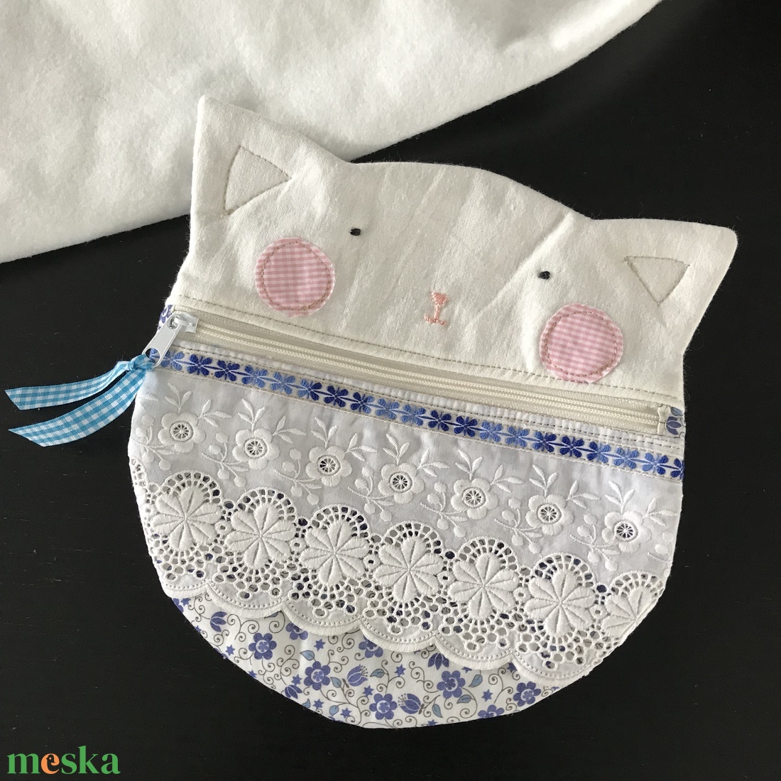 Cica neszesszer vagy tolltartó - otthon & életmód - papír, írószer - tolltartó & ceruzatekercs - Meska.hu