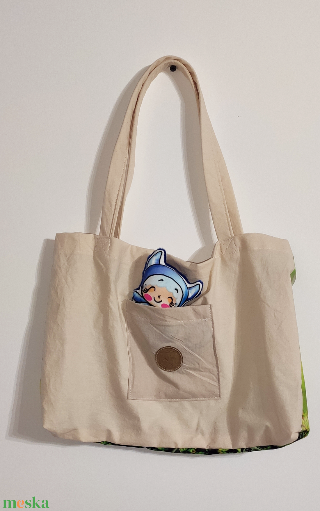 PizsaManó vászontáska plüssel: Cicmirc - játék & sport - plüssállat & játékfigura - plüss mesefigurák - Meska.hu