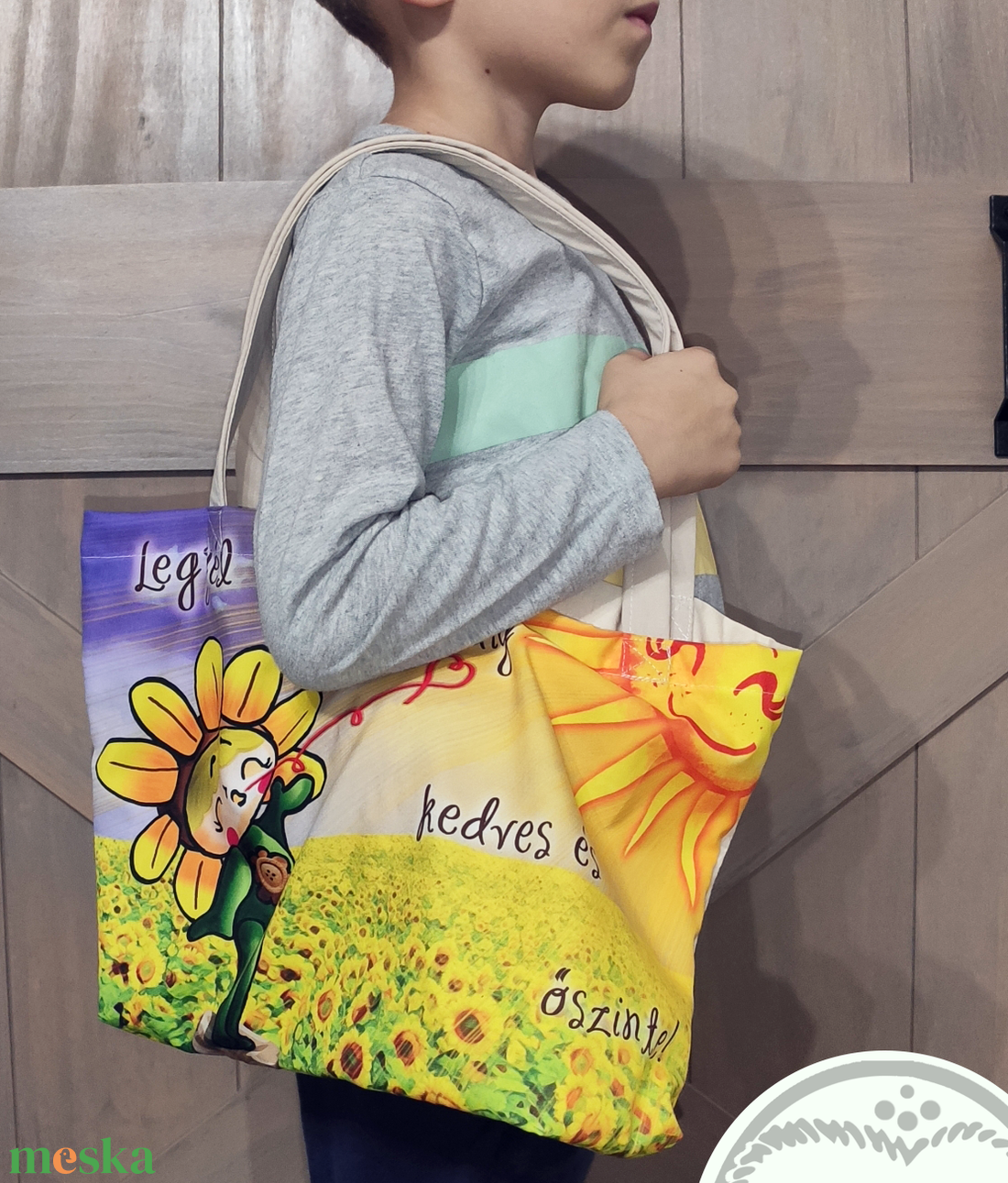 PizsaManó vászontáska plüssel: Naprafiú - játék & sport - plüssállat & játékfigura - plüss mesefigurák - Meska.hu