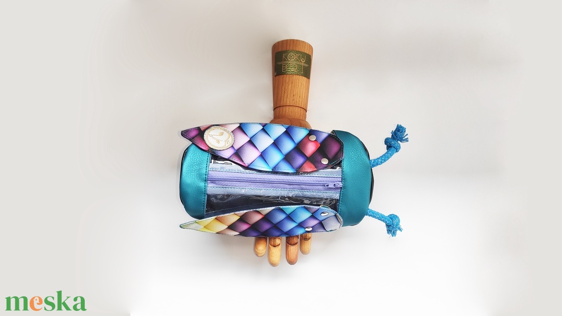 Rombuszkék Buggy  tolltartó - otthon & életmód - papír, írószer - tolltartó & ceruzatekercs - Meska.hu