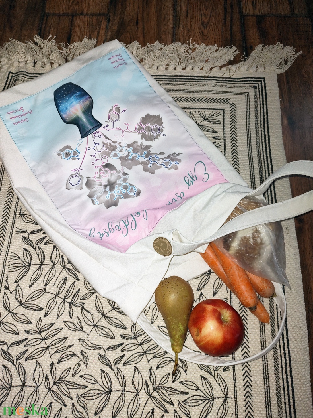 Bevásárló szatyor Kémia - táska & tok - bevásárlás & shopper táska - shopper, textiltáska, szatyor - Meska.hu