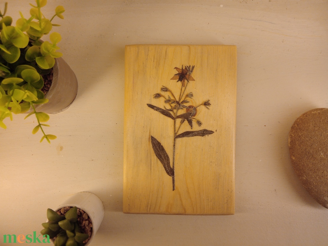 Hármas falikép valódi virágokkal - otthon & életmód - dekoráció - kép & falikép - fából készült kép - Meska.hu