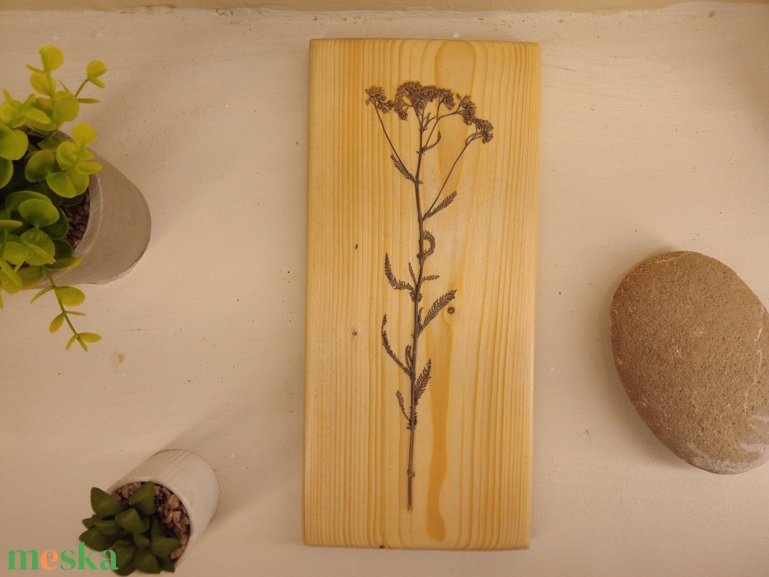 Hármas falikép valódi virágokkal - otthon & életmód - dekoráció - kép & falikép - fából készült kép - Meska.hu