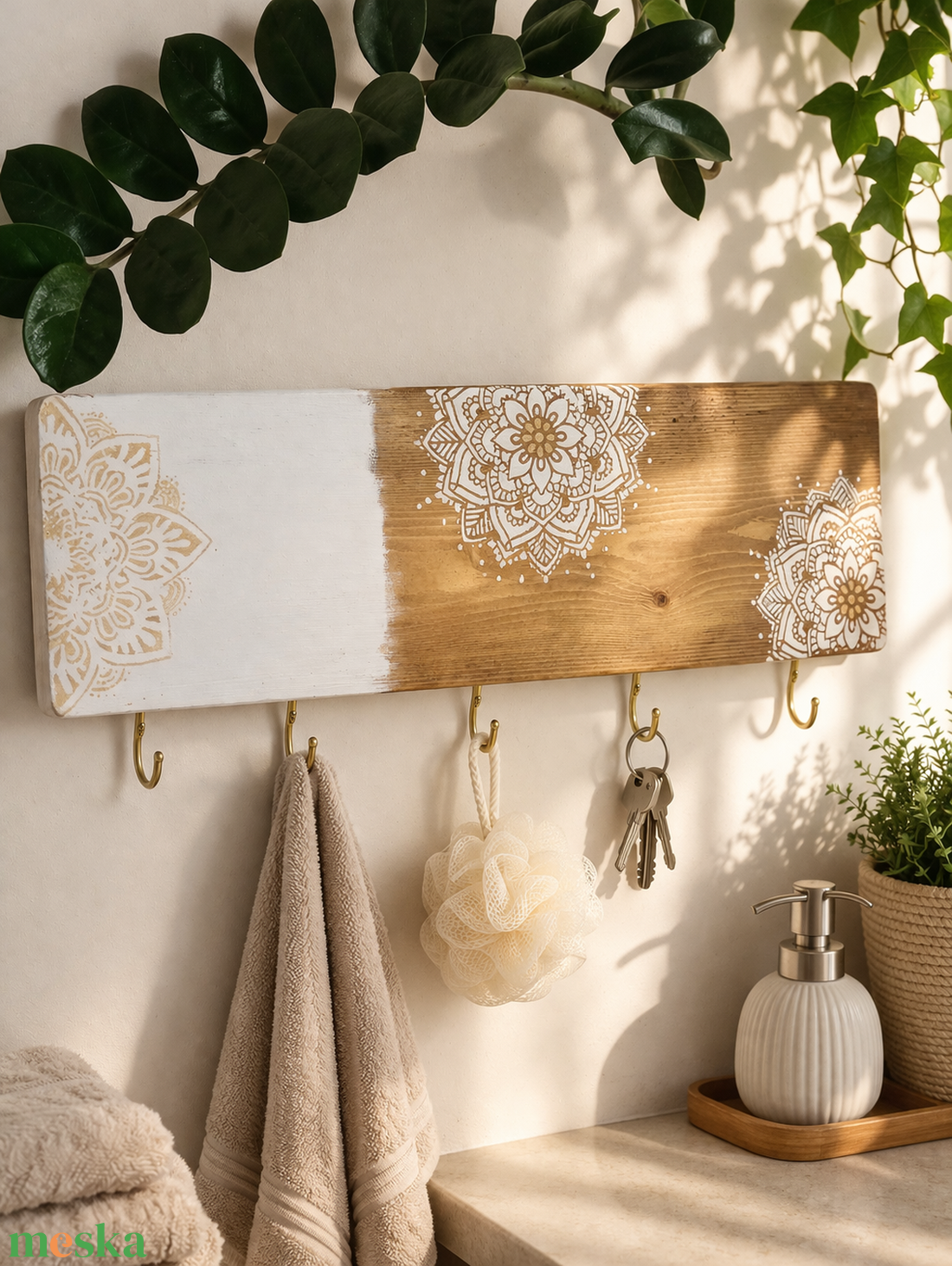 Mandalás fogas - otthon & életmód - bútor - fogas - Meska.hu