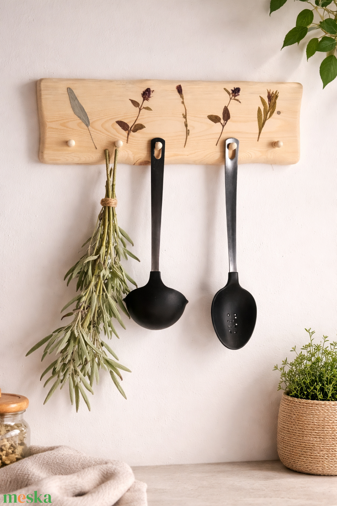 Fogas valódi préselt növényekkel - otthon & életmód - bútor - fogas - Meska.hu