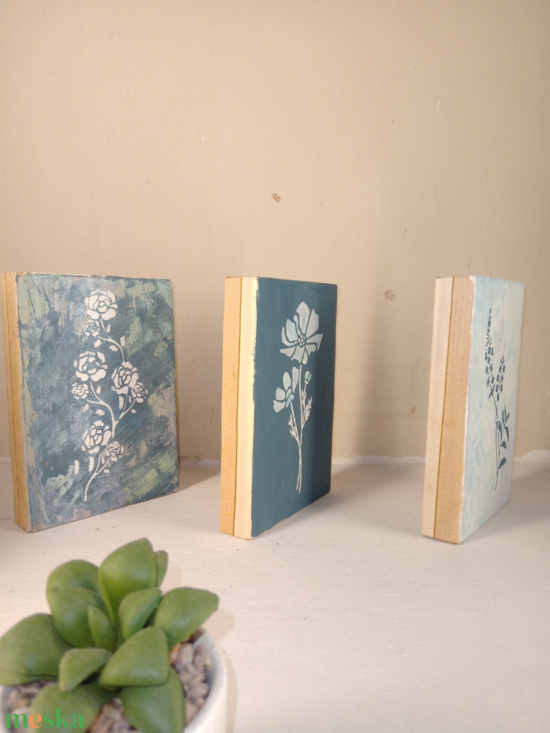 Falikép szett gyöngyház hatással - otthon & életmód - dekoráció - kép & falikép - fából készült kép - Meska.hu