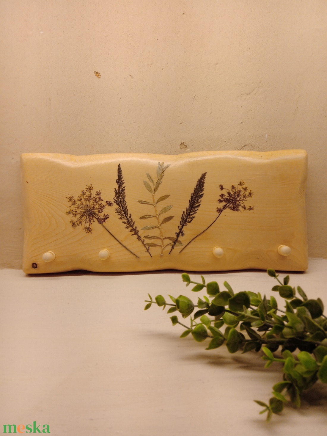 Fogas préselt növényekkel - otthon & életmód - bútor - fogas - Meska.hu