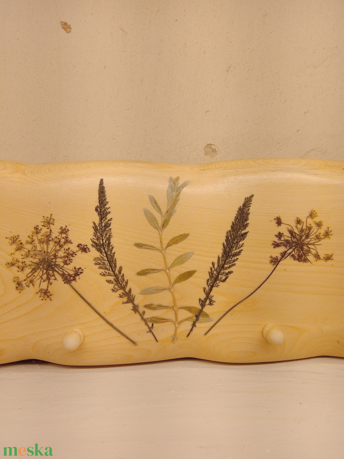 Fogas préselt növényekkel - otthon & életmód - bútor - fogas - Meska.hu