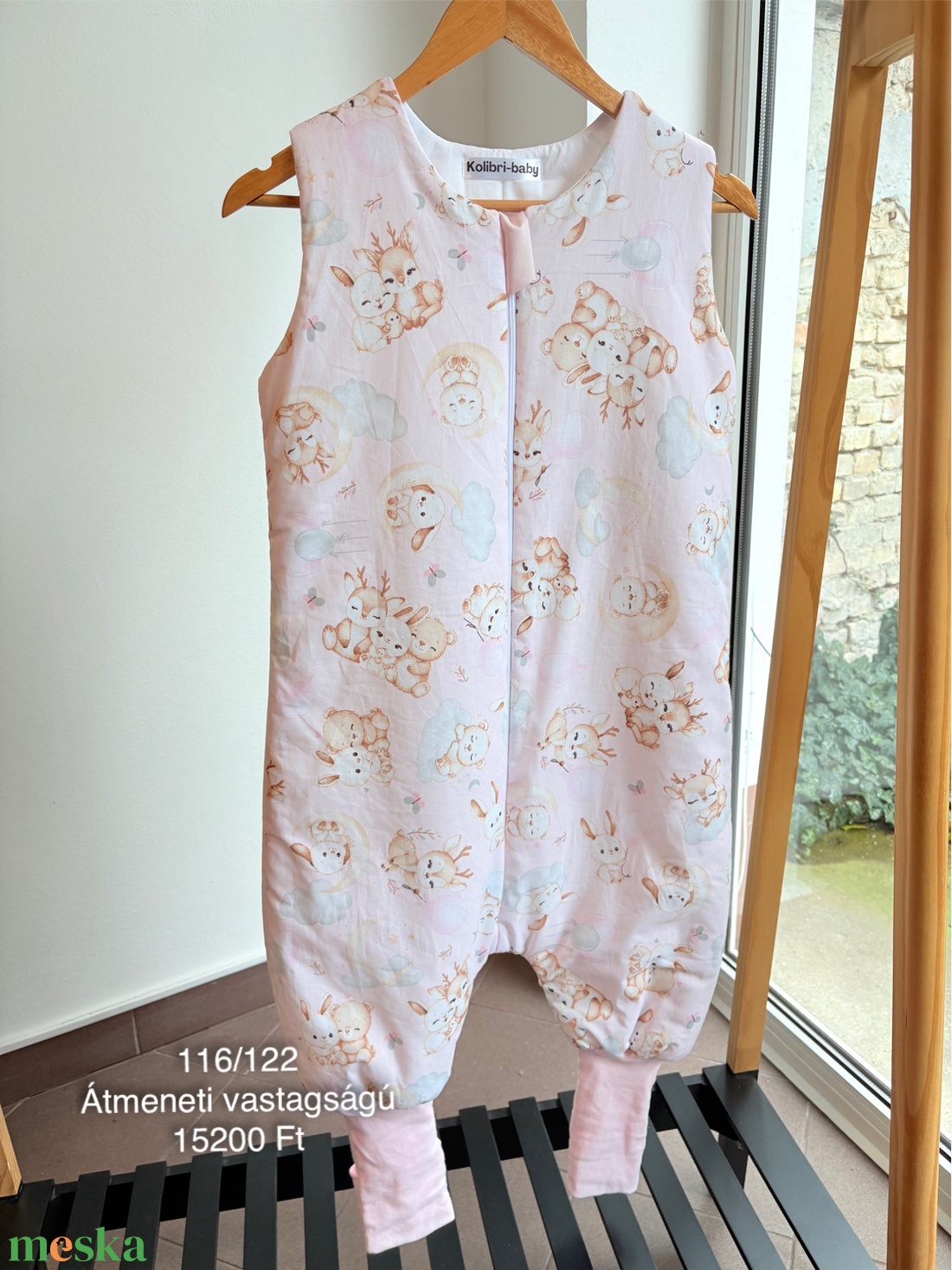 Tipegőhálózsák: rózsaszín erdő, 116/122, átmeneti  - ruha & divat - babaruha & gyerekruha - tipegőhálózsák - Meska.hu