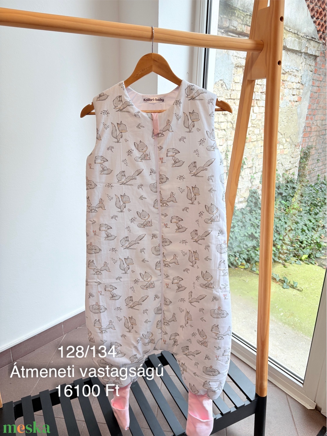 Tipegőhálózsák: cuki róka, 122/128, átmeneti  - ruha & divat - babaruha & gyerekruha - tipegőhálózsák - Meska.hu