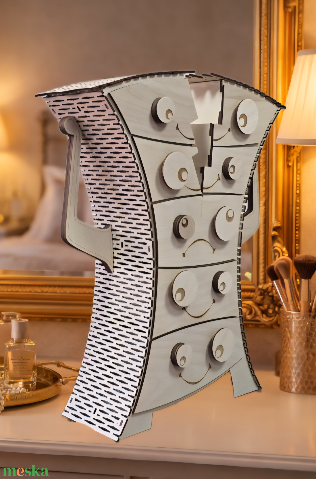 Különleges fa ékszertartó fiókokkal � egyedi design ékszertároló - ékszer - ékszertartó - ékszerdoboz - Meska.hu