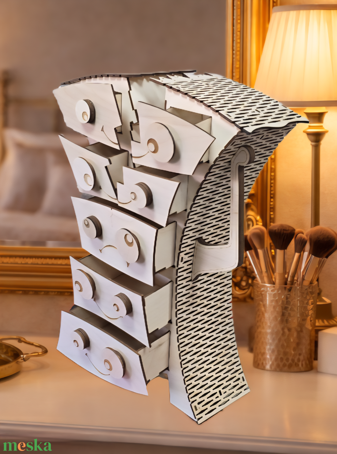 Különleges fa ékszertartó fiókokkal � egyedi design ékszertároló - ékszer - ékszertartó - ékszerdoboz - Meska.hu