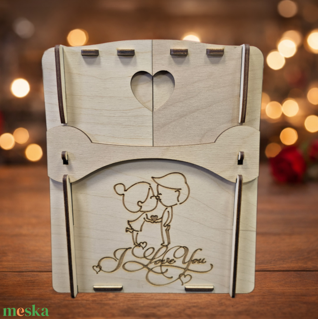 Fa ajándékdoboz bonbonhoz vagy csokoládéhoz � különleges nyíló meglepetés doboz - esküvő - emlék & ajándék - doboz - Meska.hu