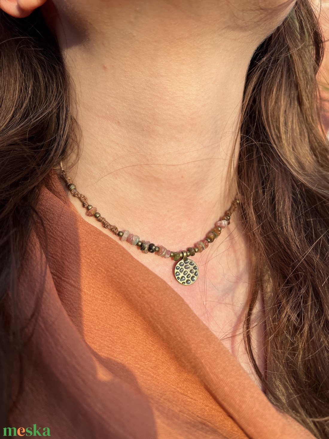 Turmalin choker - ékszer - nyaklánc - nyakpánt, gallér - Meska.hu Turmalin choker - ékszer - nyaklánc - nyakpánt, gallér - Meska.hu