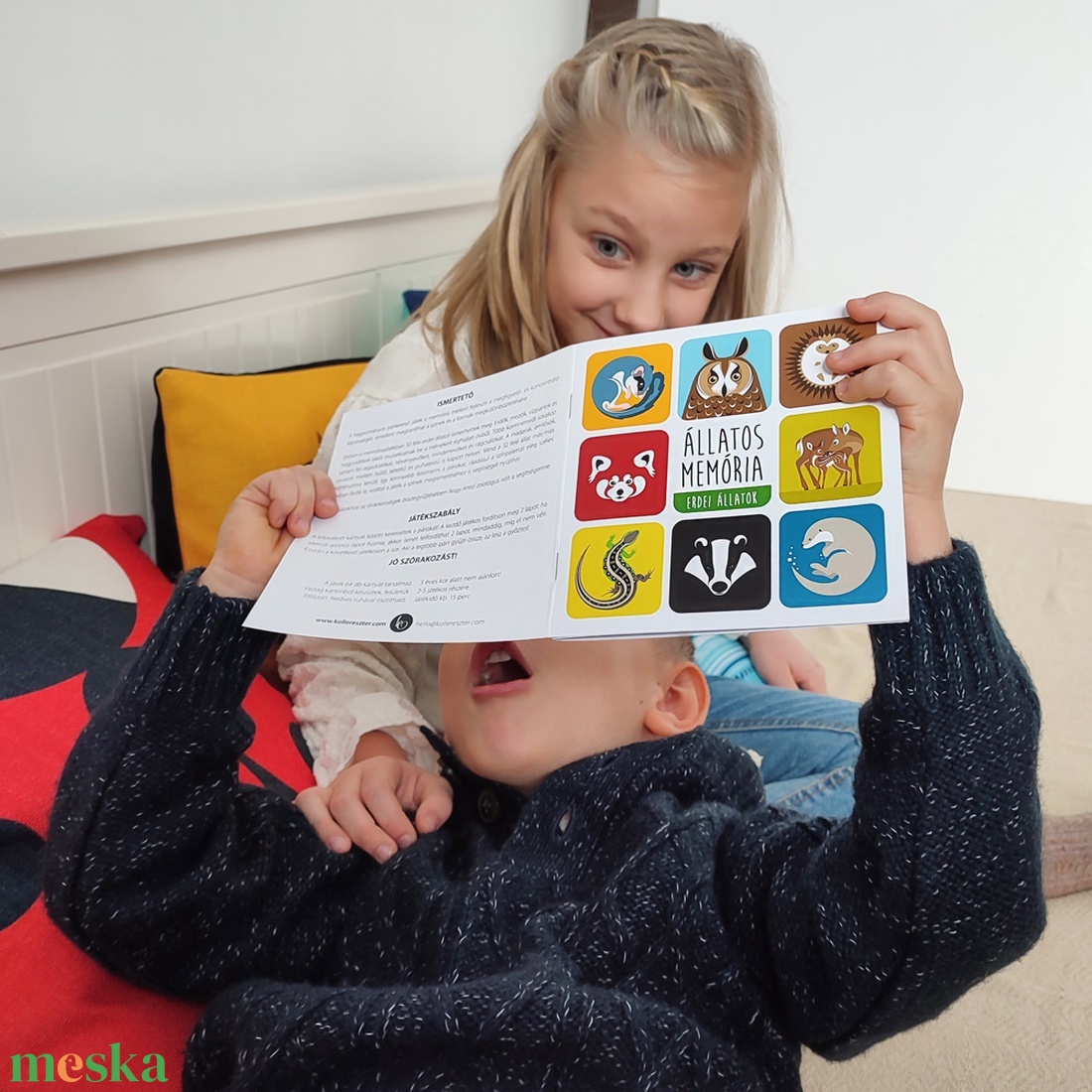 Memóriajáték  Erdei állatok - játék & sport - készségfejlesztő és logikai játék - memória játékok - Meska.hu Memóriajáték  Erdei állatok - játék & sport - készségfejlesztő és logikai játék - memória játékok - Meska.hu