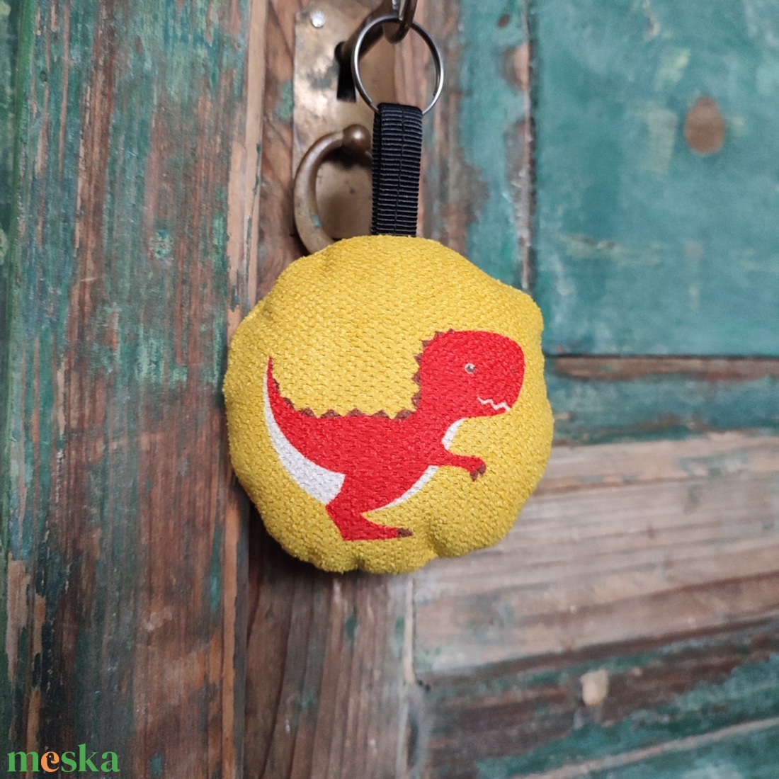 Textil kulcstartó  T-rex - táska & tok - kulcstartó & táskadísz - kulcstartó - Meska.hu