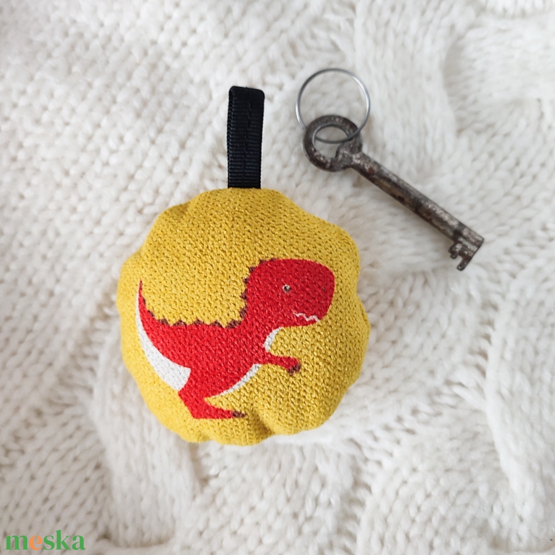 Textil kulcstartó  T-rex - táska & tok - kulcstartó & táskadísz - kulcstartó - Meska.hu