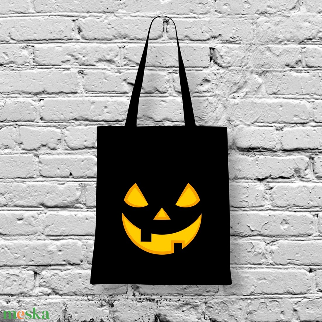 Vászontáska  Halloween tök - táska & tok - bevásárlás & shopper táska - shopper, textiltáska, szatyor - Meska.hu